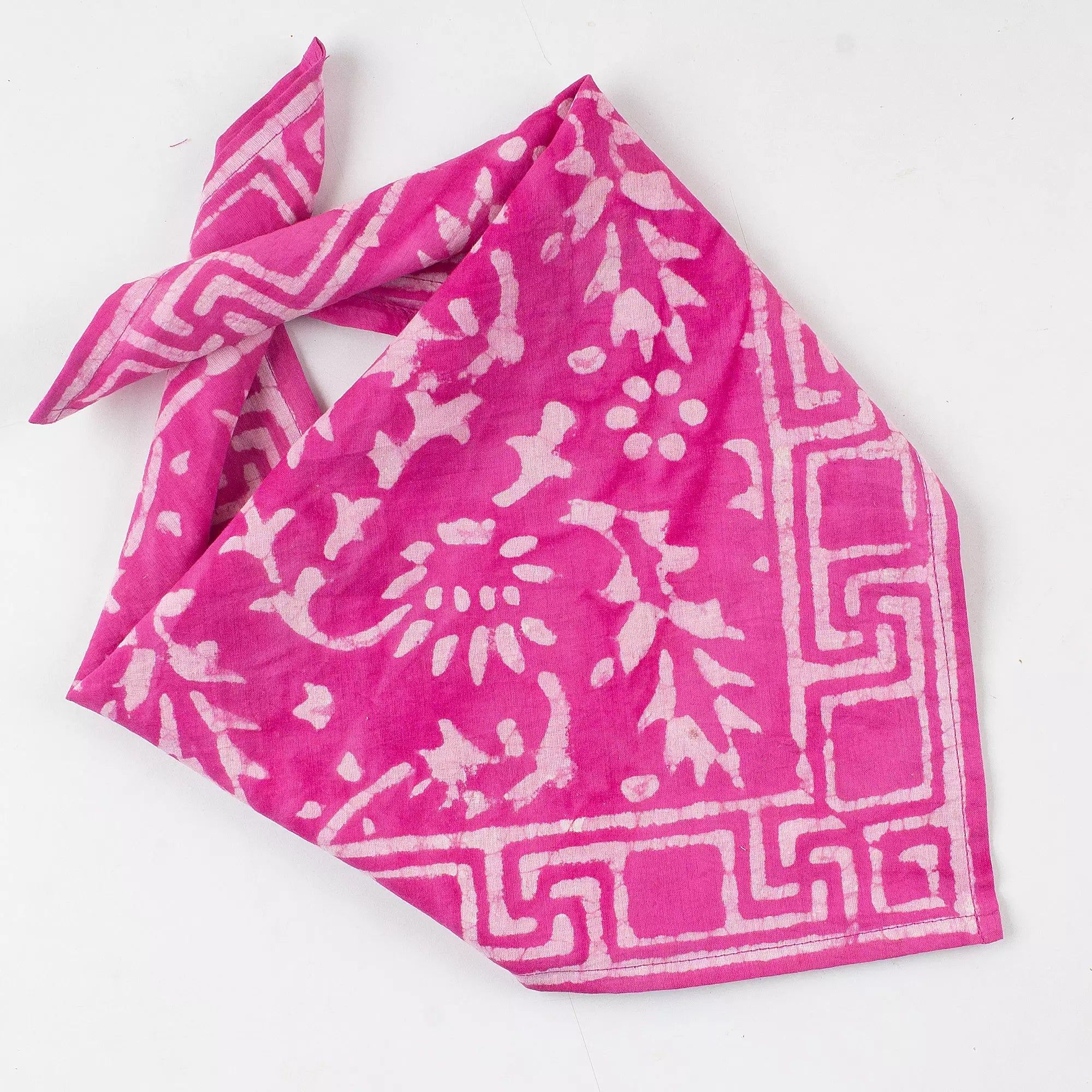 Unisex Hand Block Printed Soft Cotton Hair Bandana Cloth 620